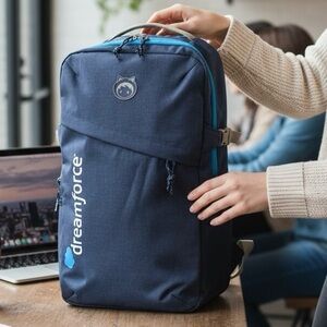 Salesforce DREAMFORCE Laptop Backpack 2019 Navy Blue Conference Swag New Work